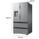 Geladeira Refrigerador Samsung Syde by Syde 548L Duplex Frost Free