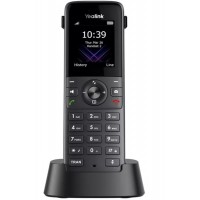 Telefone IP Sem fio Yealink Tela Led Identificador de Chamadas Preto