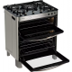Fogao 5 Bocas Esmaltec em Inox com Forno Duplo tripla chama