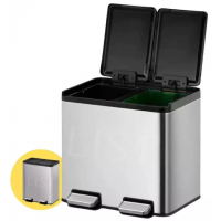 Lixeira Inox Balde De Embutir 5l Com Tampa