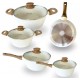 Jogo de Panelas Antiaderente Induçao 5 Pç Ceramica