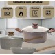 Jogo de Panelas Antiaderente Induçao 5 Pç Ceramica