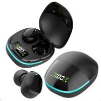 Fone de Ouvido Gamer Bluetooth Display Led Preto