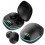 Fone de Ouvido Gamer Bluetooth Display Led Preto