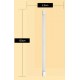 Kit 25 Lampadas Led 18W Tubular 120cm Branco Quente 3000K
