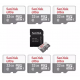 Kit 6 Cartao de Memoria MicroSD 32GB Sandisk Leitura 100Mbs