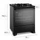 Fogao de Piso 5 Bocas Electrolux 108.9L com PerfectCook
