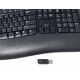 Kit Teclado E Mouse Ergonomico Sem Fio USB Microsoft Preto
