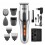 Maquina de Cortar Cabelo 8X1 Kemei 3W Profissional 3 Pentes