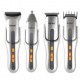 Maquina de Cortar Cabelo 8X1 Kemei 3W Profissional 3 Pentes