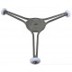 Roldana Giratoria Tripla 9cm para prato de Microondas Comptivel LG