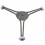 Roldana Giratoria Tripla 15cm para prato de Microondas Comptivel LG