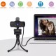 Webcam USB Full HD 1440p Fifine Microfone Tripe