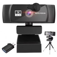 Webcam USB 1080p 1K Microfone Embutido Tripe Privacidade