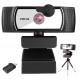 Webcam USB 2160p 4K Microfone Embutido Tripe Privacidade