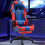 Cadeira Gamer Giratoria Reclinavel Apoio Braços e Pernas