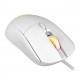 Mouse Gamer PcYes 12.400DPI 6 Botoes RGB Branco