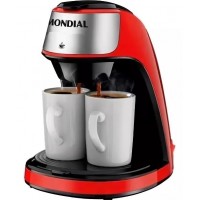 Cafeteira Mondial 500W 2 Xicaras 240ml Vermelha 127V