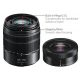 Camera Digital 4K Panasonic Wifi com Lente 12-32mm Zoom 45-150mm