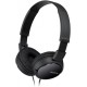 Fone de Ouvido Sony com Fio 92dB Dobravel Preto