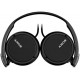 Fone de Ouvido Sony com Fio 92dB Dobravel Preto