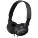 Fone de Ouvido Sony com Fio 92dB Dobravel Preto