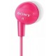 Fone de Ouvido Sony com Fio 92dB Dobravel Preto