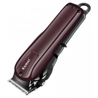 Maquina Cortar Cabelo Kemei Sem fio 9W Recarregavel 6 Pentes