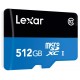Cartao de Memoria 512GB Lexar MicroSD Adaptador Leitura 100Mbs