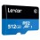Cartao de Memoria 512GB Lexar Micro SD Adaptador Leitura 100Mbs