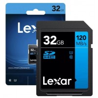 Cartao de Memoria SD 32gb Lexar 4K Leitura 120Mbs