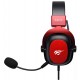 Fone de Ouvido Gamer Cabo 1.7m Havit 110db Microfone Vermelho
