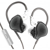 Fone de Ouvido Com fio KZ 95db Microfone Integrado Preto