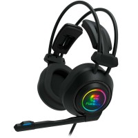 Fone de Ouvido Gamer com fio Fortek 110db RGB Microfone