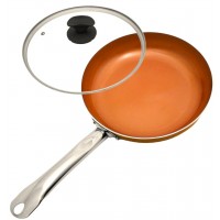 Frigideira Ceramica Antiaderente Maxchef Cobre com Tampa