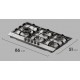Fogao Cooktop a Gas Electrolux 5 Bocas SemiProfissional Inox Bivolt