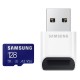 Cartao de Memoria 128GB Samsung 4K Classe 10 Adaptador USB Leitura 160Mbs