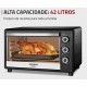 Forno Eletrico 42L Mondial 1600W Grelha Timer 220v Preto Inox