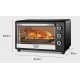 Forno Eletrico 42L Mondial 1600W Grelha Timer 220v Preto Inox