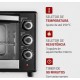 Forno Eletrico 42L Mondial 1600W Grelha Timer 220v Preto Inox