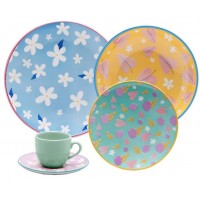 Jogo de Jantar Oxford Ceramica 30 Pe&ccedil;as Multicor