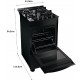 Fogao de Piso 4  Bocas Brastemp Mesa Vidro Dupla Chama Preto Bivolt