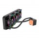 Water Cooler Halo 360mm RGB Soquete AMD Intel 3 Fans Preto