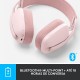 Fone de Ouvido Sem fio Logitech 118 db Cancelamento Ruido Rosa