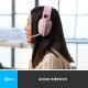 Fone de Ouvido Sem fio Logitech 118 db Cancelamento Ruido Rosa