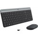 Kit Teclado e Mouse Sem fio logitech Slim Clique Silencioso