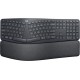 Teclado Sem Fio Logitech Ergonomico Dividido Descanço Pulso Preto