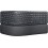 Teclado Sem Fio Logitech Ergonomico com Descanço de Pulso Preto