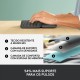Teclado Sem Fio Logitech Ergonomico Dividido Descanço Pulso Preto