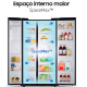 Refrigerador Syde by Syde Samsung Inverter 602L Frost Free Black Inox